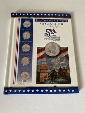 Official US Mint Stories of 1999 State Quarters Book Hardback Vintage Coin
